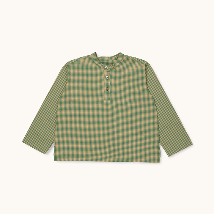 Carlo shirt green check (kids)