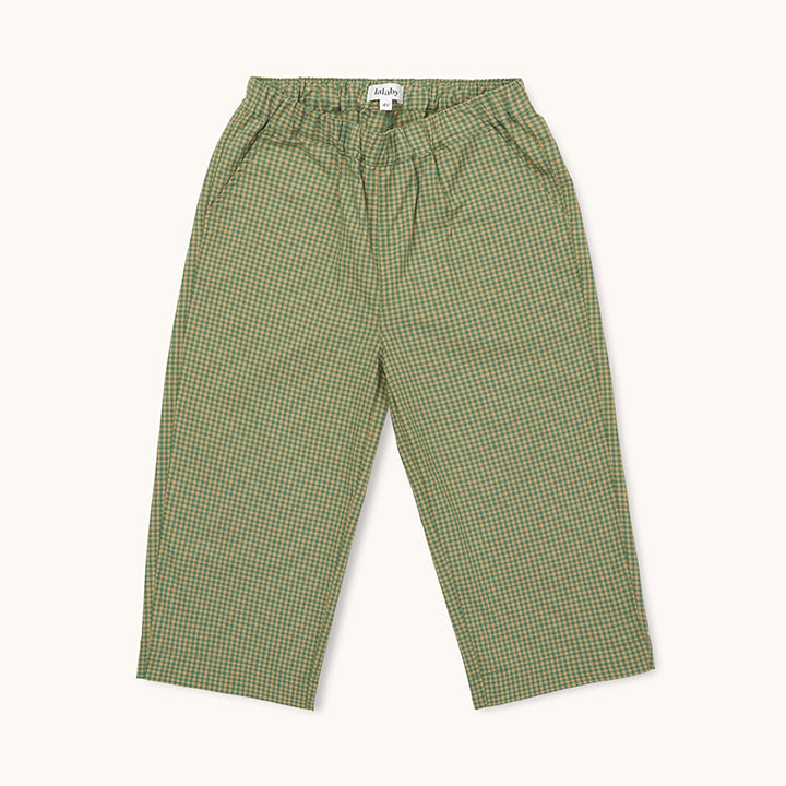 Frankie pants green check