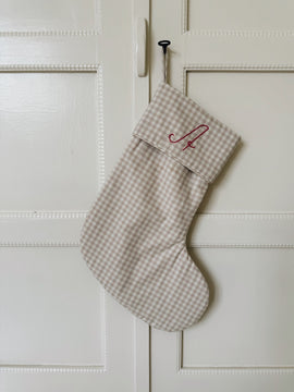 Christmas stocking beige