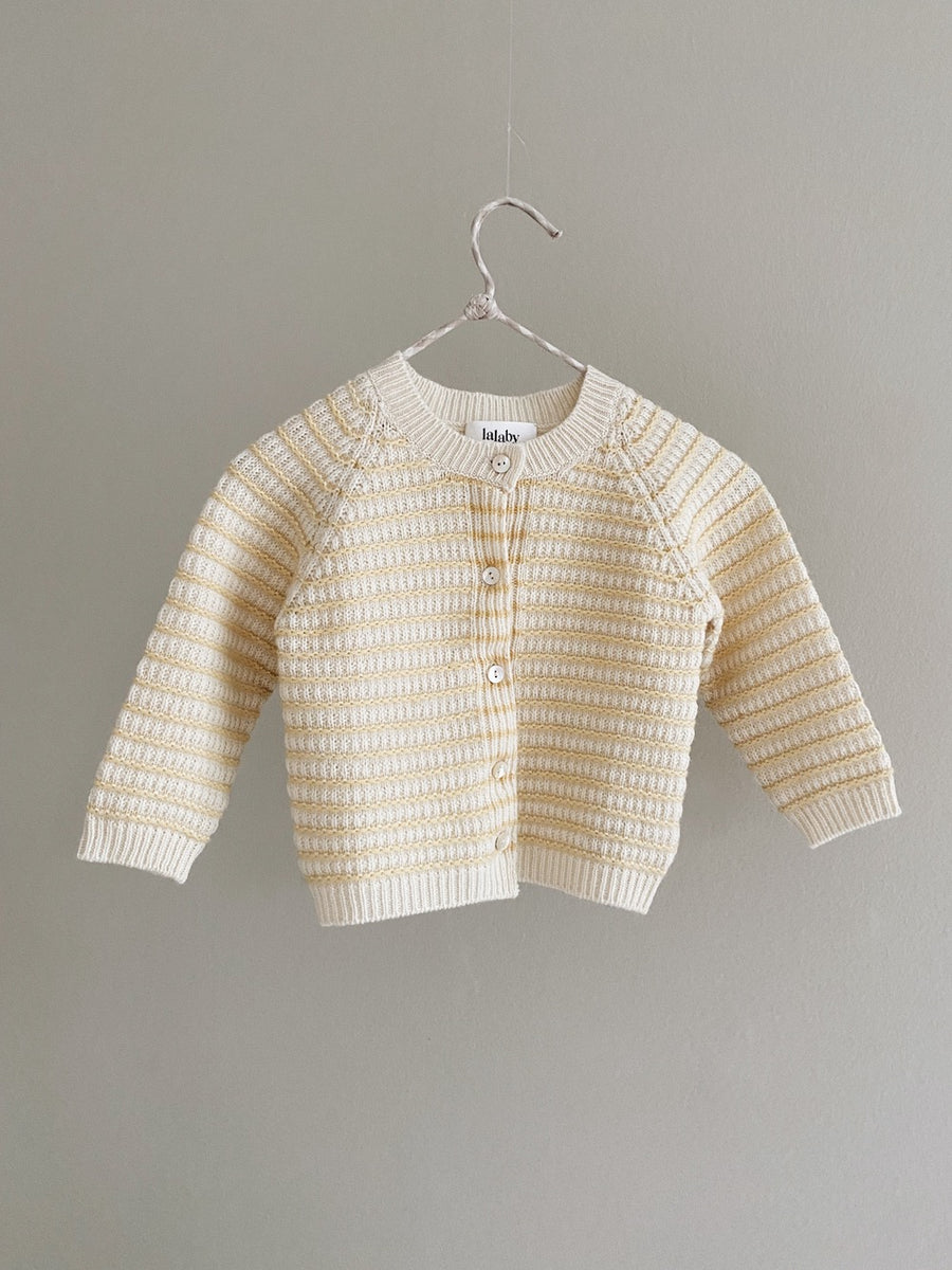 Bonnie cardigan honey stripe