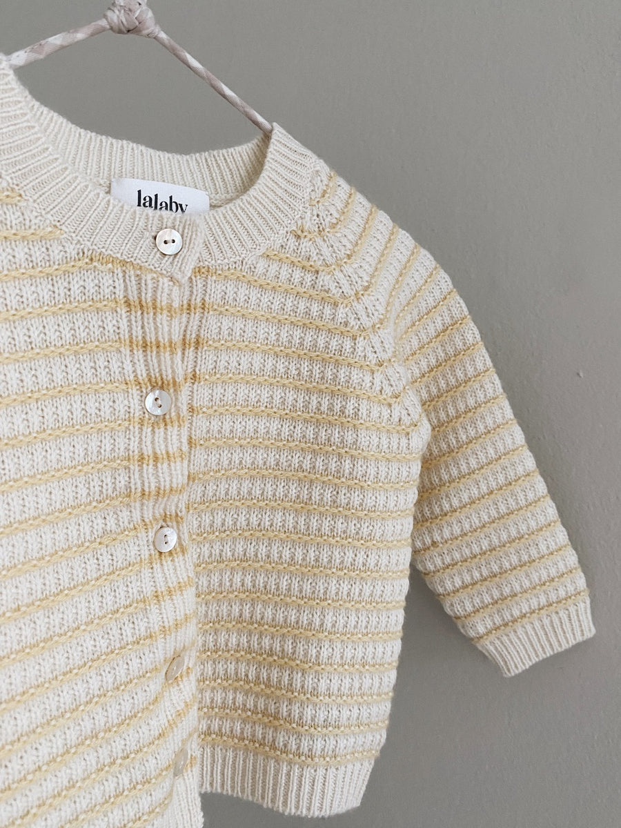 <tc>Bonnie cardigan honey stripe</tc>