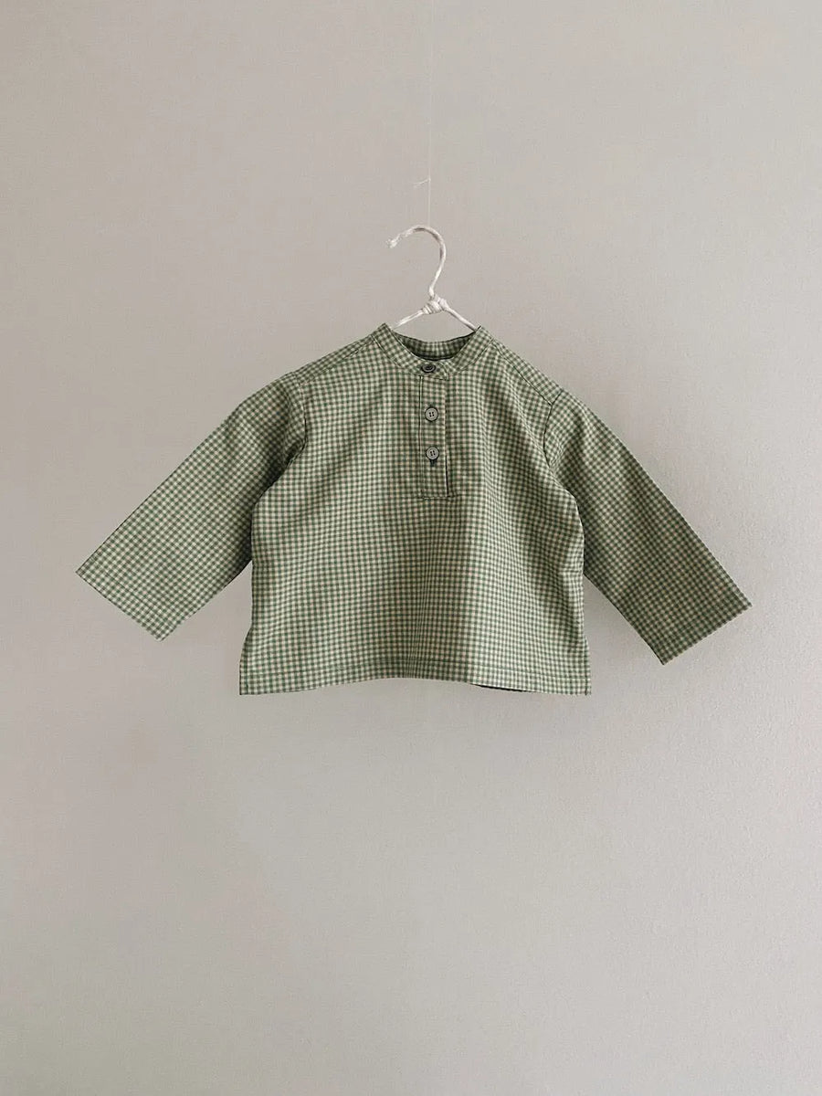 Carlo skjorte green check (baby)