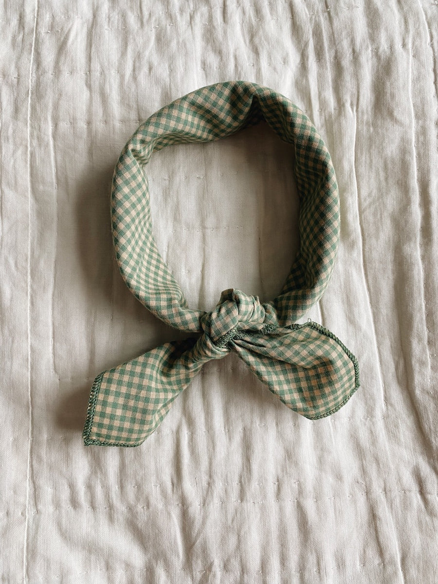 Eddie scarf green check