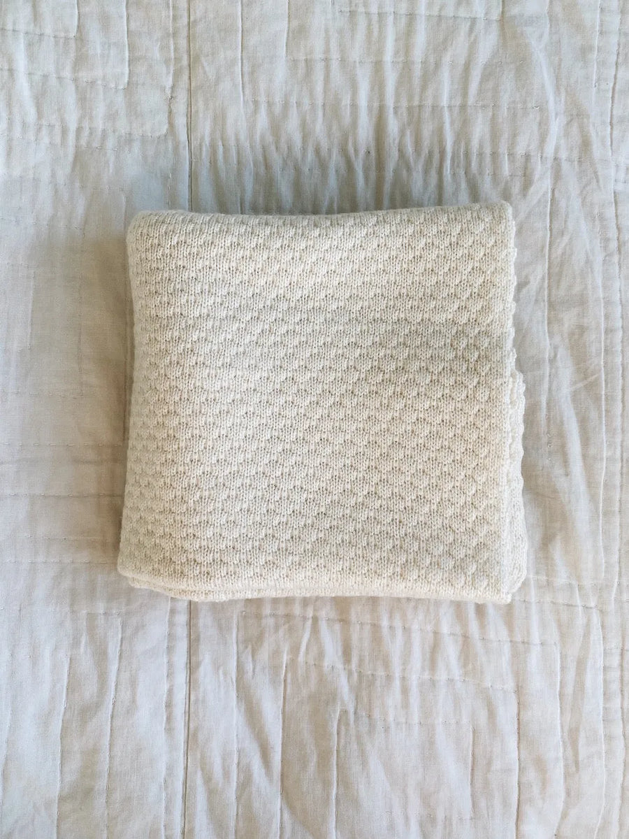 Aura cashmere blanket natural