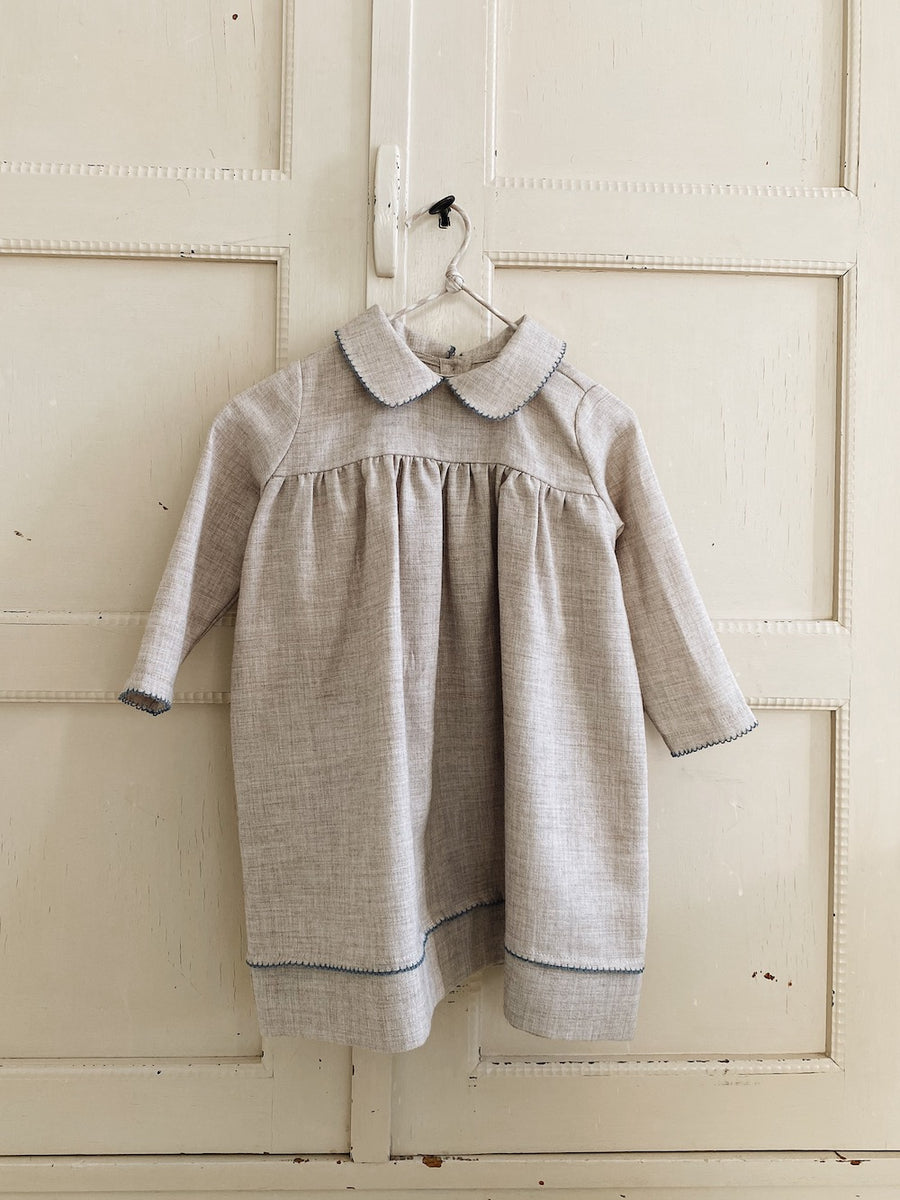 Anna dress birch blue (baby)