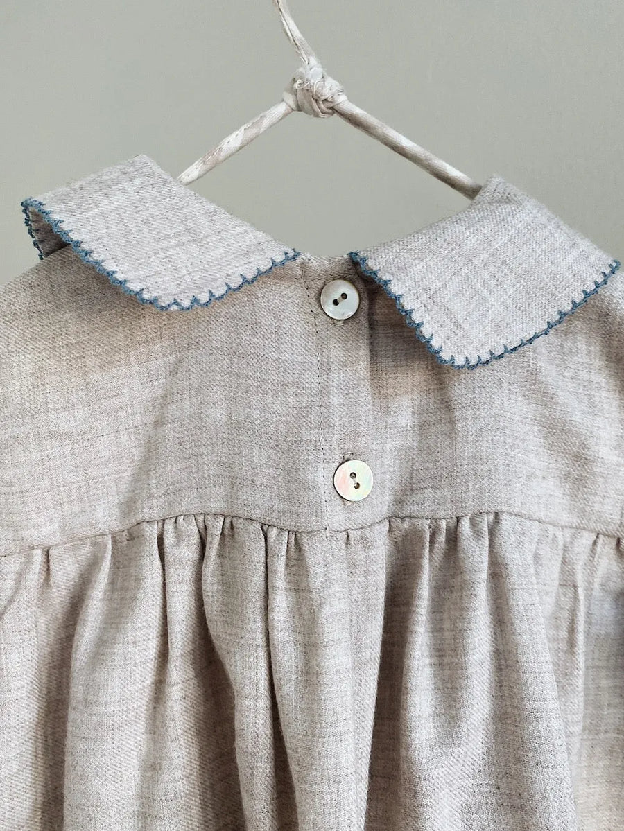 Anna dress birch blue (baby)