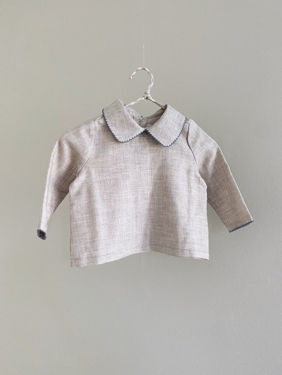 Ida top birch blue (baby)