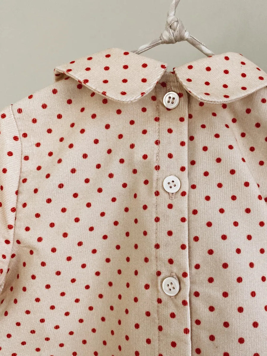 Oya top (baby) red dot