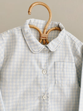 Classic pyjamas blue gingham