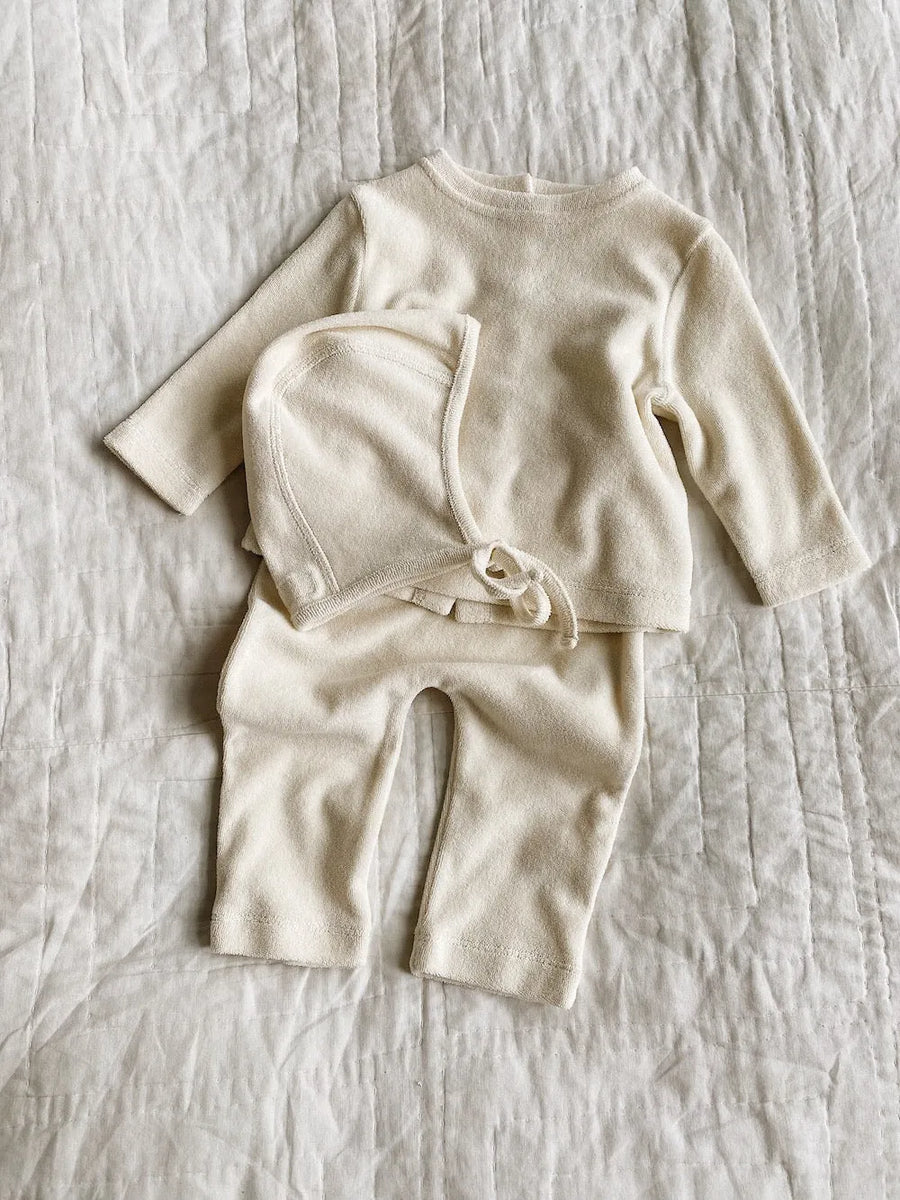 Terry baby set vanilla