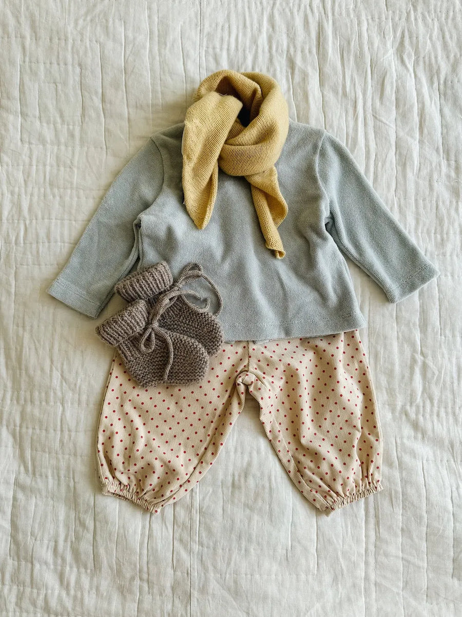 Terry baby set barely blue