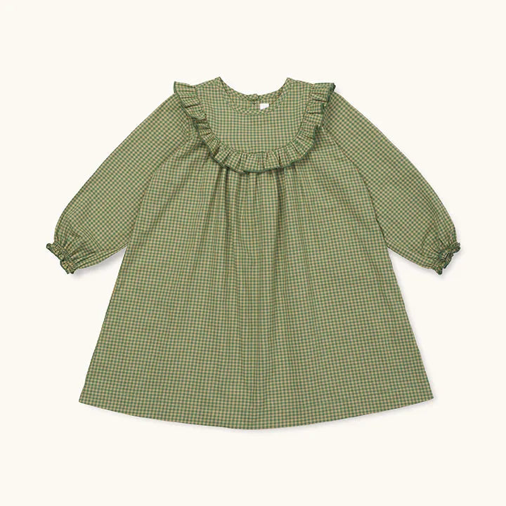 Noey dress green check (baby)