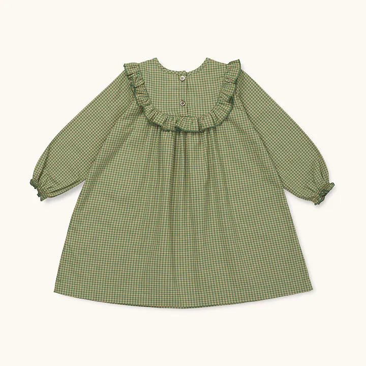 Noey dress green check (baby)