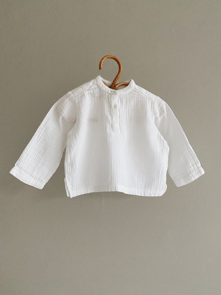 <tc>Carlo skjorte baby natural white</tc>